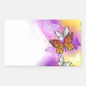 Monarch Butterflies on Purple Background Post-it Klebezettel (Vorderseite)