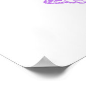 Monarch Butterflies on Purple Background Poster (Ecke)