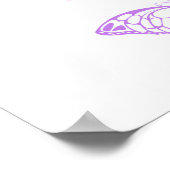 Monarch Butterflies on Purple Background Poster (Ecke)