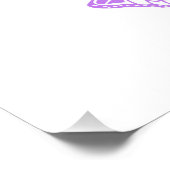 Monarch Butterflies on Purple Background Poster (Ecke)