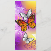 Monarch Butterflies on Purple Background Programm (Vorderseite)