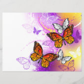Monarch Butterflies on Purple Background Programm (Vorderseite)
