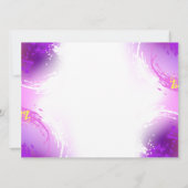 Monarch Butterflies on Purple Background Save The Date (Rückseite)