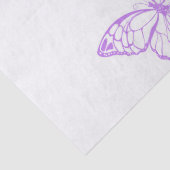 Monarch Butterflies on Purple Background Seidenpapier (Detail)