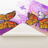 Monarch Butterflies on Purple Background Sherpadecke (3/4)