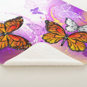 Monarch Butterflies on Purple Background Sherpadecke (3/4)