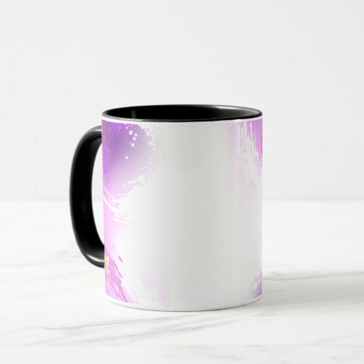 Monarch Butterflies on Purple Background Tasse (Vorderseite Links)