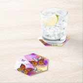 Monarch Butterflies on Purple Background Untersetzer (Vor Ort)