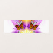 Monarch Butterflies on Purple Background Visitenkarten (Außenseite Aufgefaltet)