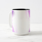 Monarch Butterflies on Purple Background Zweifarbige Tasse (Vorderseite Links)