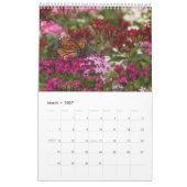 Monarch Butterflies One Page Calendar Kalender (Mär 2027)