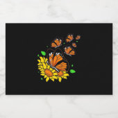 Monarch Butterflies Schaumweinetikett (Einzelnes Label)