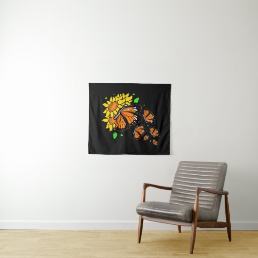 Monarch Butterflies Wandteppich (Beispiel (Horizontal))