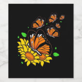 Monarch Butterflies Weinetikett (Einzelnes Label)