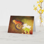 Monarch Butterfly 1 Scripture Card Psalm 73:28 Karte (Gelbe Blume)