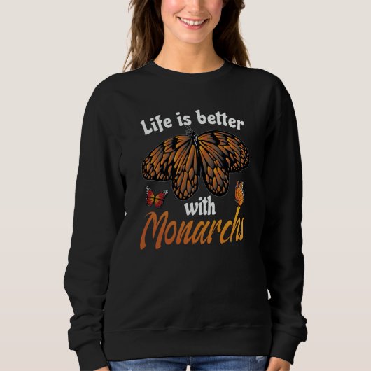 Monarch Butterfly 1 Sweatshirt (Vorderseite)