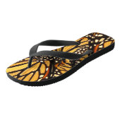 Monarch Butterfly Abstrakt Flip Flops Badesandalen (Schrägansicht)