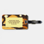 Monarch Butterfly Abstrakt Gepäckanhänger (Rückseite horizontal)