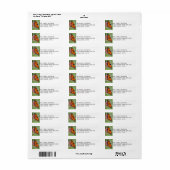 Monarch Butterfly Address Labels (Vorne)