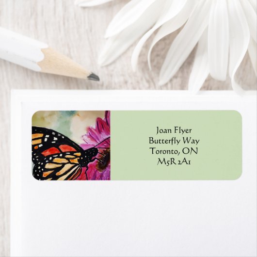 Monarch Butterfly Address Labels (Insitu)