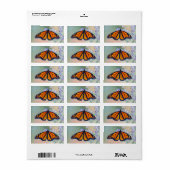 Monarch Butterfly Adressaufkleber (Vorne)
