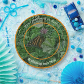 Monarch Butterfly Art Personalisiertes Party Pappteller (Party)