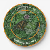 Monarch Butterfly Art Personalisiertes Party Pappteller (Vorderseite)
