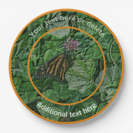 Monarch Butterfly Art Personalisiertes Party Pappteller