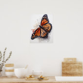 Monarch Butterfly Art Print Poster (Küche)
