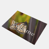 Monarch Butterfly auf Agave Fußmatte (Schrägansicht)