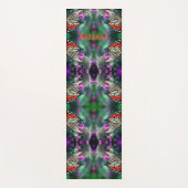 Monarch Butterfly Auf Blume Abstrakt Personalisier Yogamatte (Vorderseite)