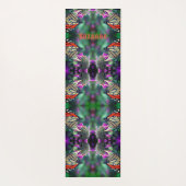 Monarch Butterfly Auf Blume Abstrakt Personalisier Yogamatte (Rückseite)