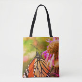 Monarch Butterfly Auf Blume Nah Tasche (Vorderseite)