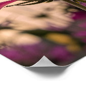 Monarch Butterfly auf Blume Poster (Ecke)