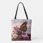 Monarch Butterfly auf Blume Tasche (Rückseite)