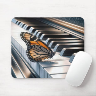 Monarch Butterfly auf dem Klavier Mousepad