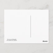 Monarch Butterfly auf dem Stein im Zen-Garten Postkarte (Rückseite)