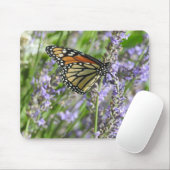 Monarch Butterfly auf den Lavendel-Blume Mousepad (Mit Mouse)