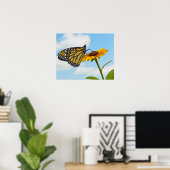 Monarch Butterfly auf der Mit Augen schwarzen Susa Poster (Heimbüro)