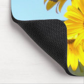 Monarch Butterfly auf der Sonnenblumenmaus Mousepad (Ecke)