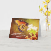 Monarch Butterfly auf der Wildblumen Scripting Car Karte (Gelbe Blume)