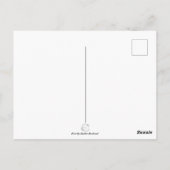 Monarch Butterfly auf einem Dahlia Blank Postkarte (Rückseite)