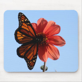 Monarch Butterfly auf einem Dahlia Mousepad