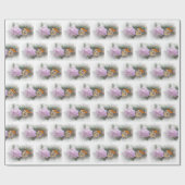 Monarch Butterfly auf Milchweh Geschenkpapier (Flach)