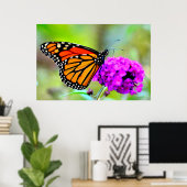 Monarch Butterfly auf Nektar-Foto-Plakat Poster (Heimbüro)