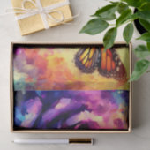 Monarch Butterfly auf Rose bei Sunset Decoupage Seidenpapier (Geschenk)