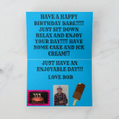 Monarch Butterfly auf Sonnenblume Feiertagskarte (Innenseite)