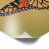 Monarch Butterfly auf Sonnenblume Fotodruck (Ecke)