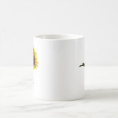 Monarch Butterfly auf Sonnenblume Kaffeetasse (Mittel)