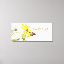 Monarch Butterfly auf Sonnenblumen Positive Natur Leinwanddruck